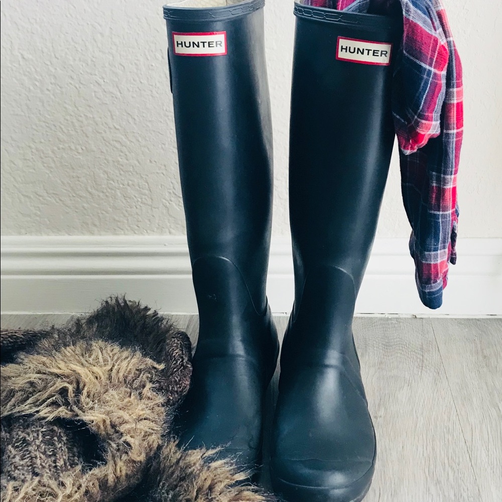 HUNTER Original Tall Black Rain Boots
